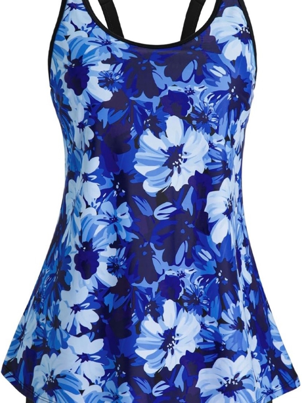 Arolina Blue Floral tankini top